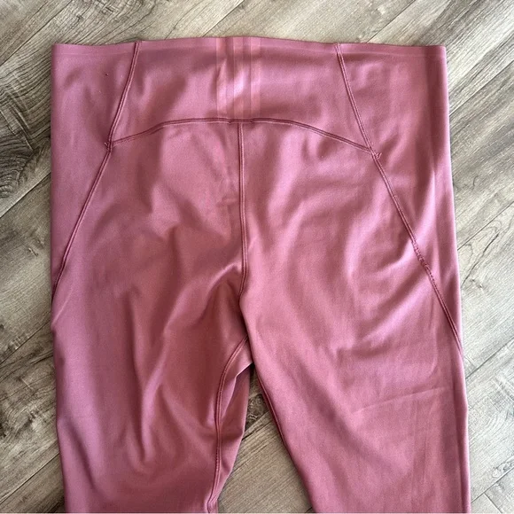 Adidas dusty pink rose athletic workout leggings set size large-2X - Picture 9 of 11